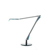 kartell -   lampe de bureau aledin bleu design polycarbonate
